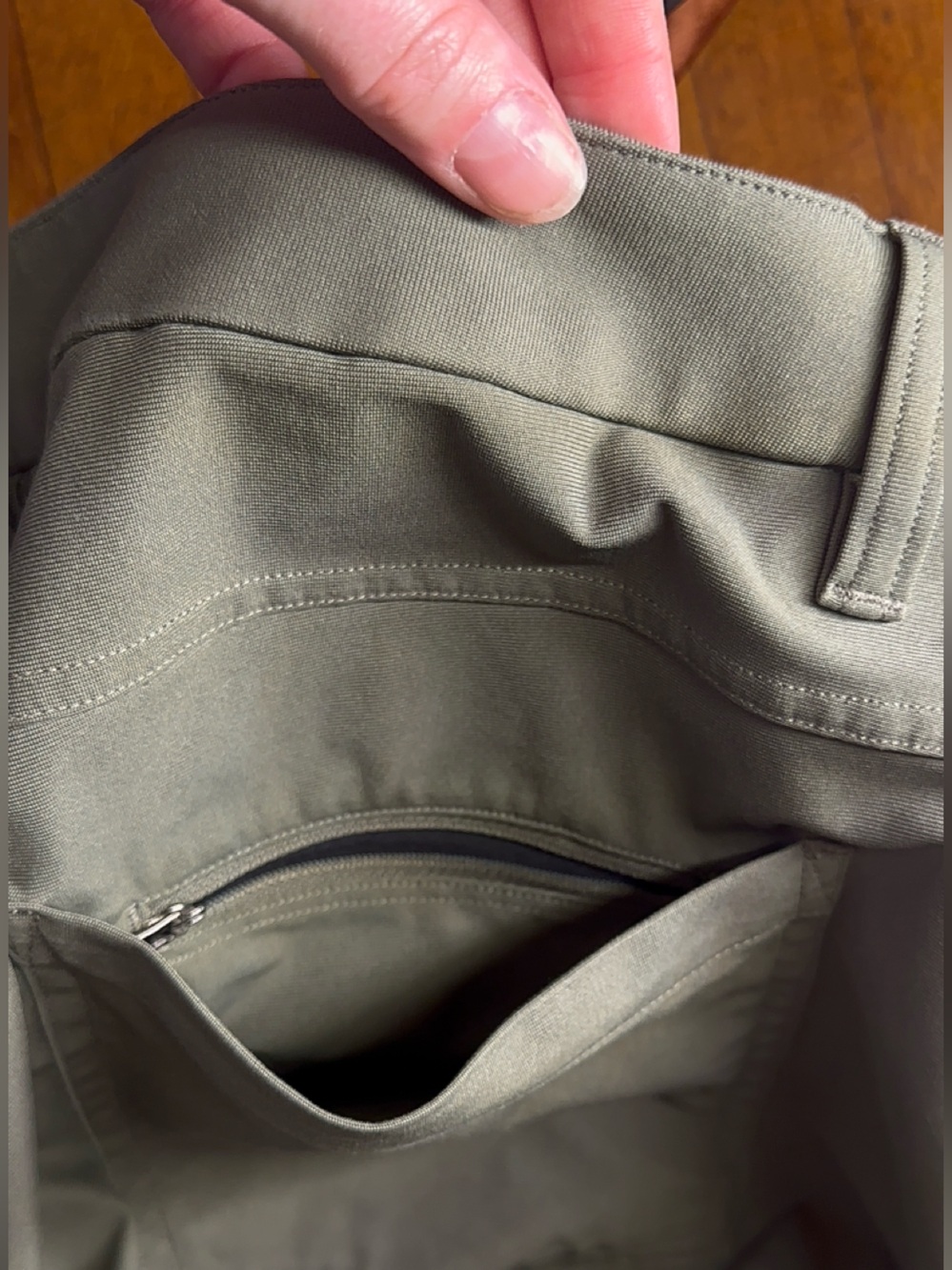 Lululemon Men’s ABC Warpstreme 5 Pocket Pants Olive Green Size 33x30 - Picture 8 of 16
